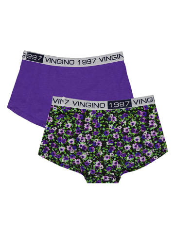 Vingino 2-delige set: hipsters paars/meerkleurig