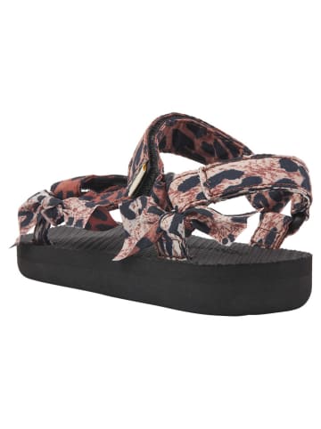 Vingino Leren sandalen "Tessa" lichtbruin/zwart