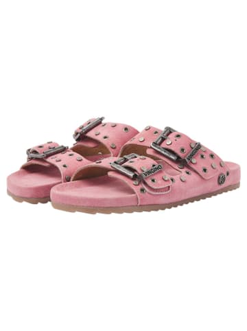 Vingino Leder-Pantoletten "Lizza" in Rosa