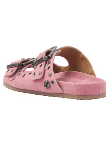 Vingino Leren slippers "Lizza" lichtroze
