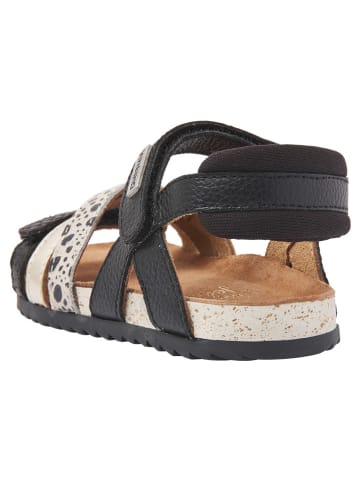 Vingino Skórzane sandały "Vienna" w kolorze złoto-czarnym