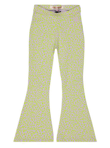 Vingino Legginsy "Sare" w kolorze fioletowo-żółtym