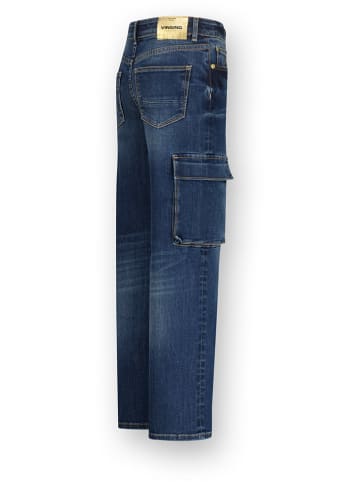 Vingino Cargospijkerbroek - regular fit - blauw