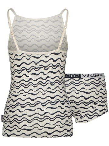 Vingino 2tlg. Wäscheset in Creme/ Schwarz