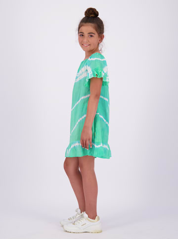 Vingino Sukienka "Pien" w kolorze zielono-białym