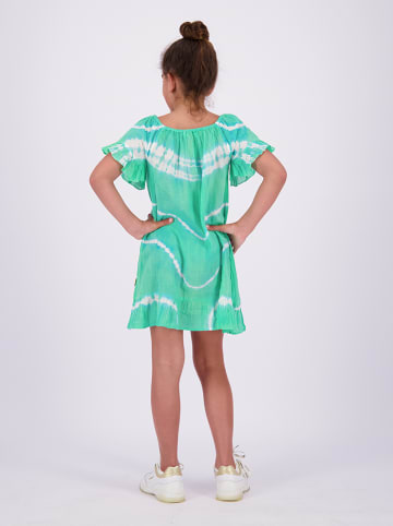Vingino Sukienka "Pien" w kolorze zielono-białym