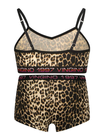 Vingino 2-delige ondergoedset beige/zwart