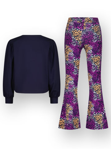 Vingino Pyjama in Dunkelblau/ Lila