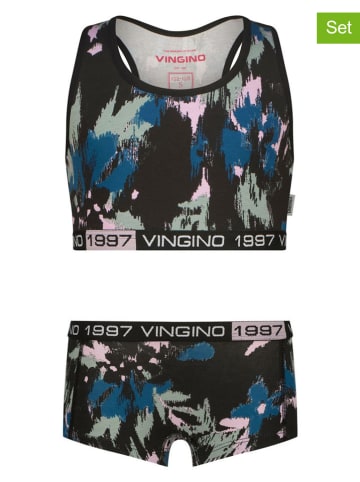 Vingino 2-delige lingerieset zwart/blauw