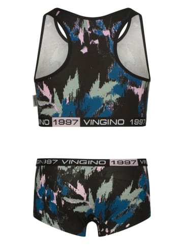 Vingino 2tlg. Wäsche-Set in Schwarz/ Blau