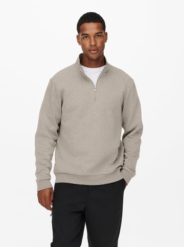 ONLY & SONS Sweatshirt "Ceres" in Beige