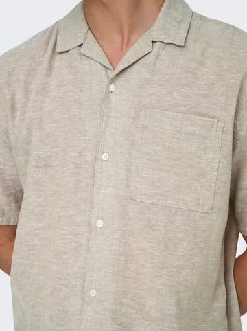 ONLY & SONS Hemd "Caiden" in Beige