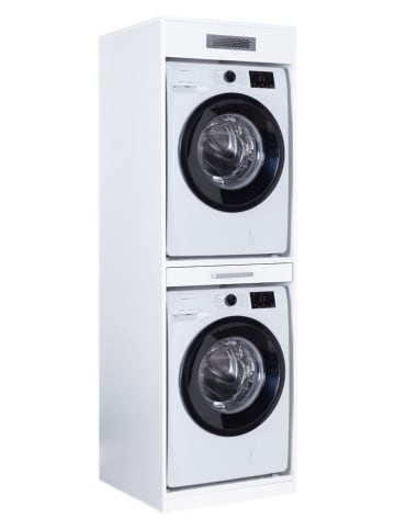 Inter Link Geräteschrank "Lifestyle Studio Flow" in Weiß - (B)67 x (H)208 x (T)68 cm