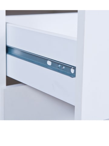 Inter Link Kommode "Westphalen" in Weiß - (B)40 x (H)92 x (T)40 cm