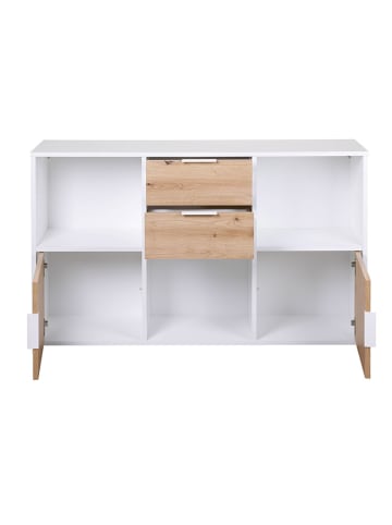 Inter Link Ladekast "Pepeto" eikenkleurig/wit - (B)120 x (H)77 x (D)30 cm