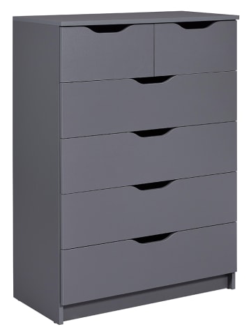 Inter Link Ladekast "Silenzia" grijs - (B)81,5 x (H)112,5 x (D)40 cm