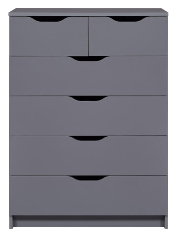 Inter Link Ladekast "Silenzia" grijs - (B)81,5 x (H)112,5 x (D)40 cm