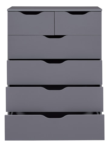 Inter Link Ladekast "Silenzia" grijs - (B)81,5 x (H)112,5 x (D)40 cm