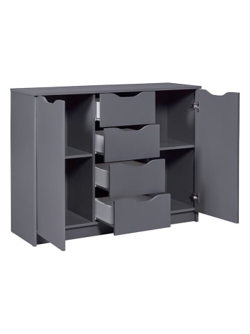 Inter Link Ladekast "Silenzia" grijs - (B)122 x (H)92 x (D)40 cm