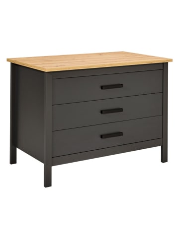 Inter Link Bartafel "Piazza Nero" antraciet - (B)124 x (H)91,5 x (D)75 cm