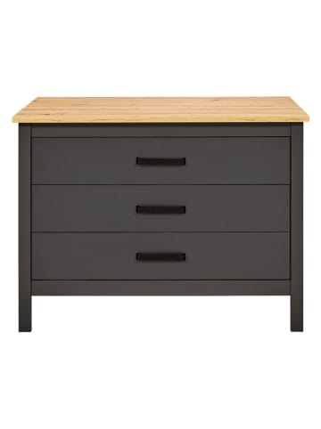 Inter Link Bartafel "Piazza Nero" antraciet - (B)124 x (H)91,5 x (D)75 cm