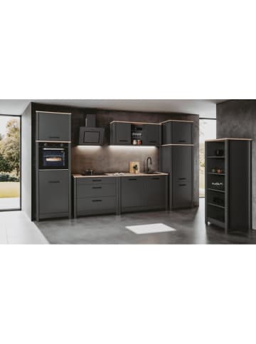 Inter Link Geräteschrank "Veneto" in Anthrazit - (B)70 x (H)167 x (T)60 cm