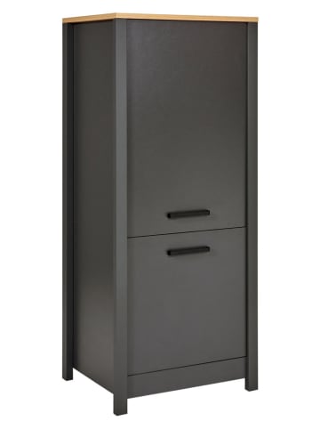 Inter Link Geräteschrank "Veneto" in Anthrazit - (B)70 x (H)167 x (T)60 cm