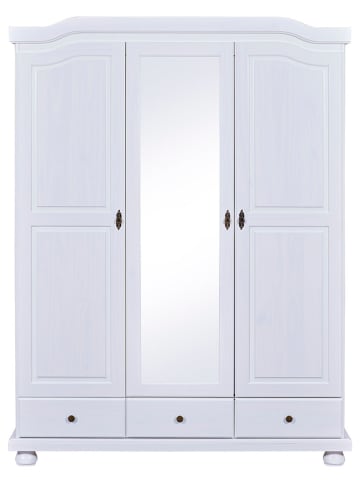 Inter Link Bauernschrank "Kappl" in Weiß - (B)150 x (H)198 x (T)56 cm