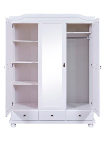 Inter Link Kledingkast "Kappl" wit - (B)150 x (H)198 x (D)56 cm