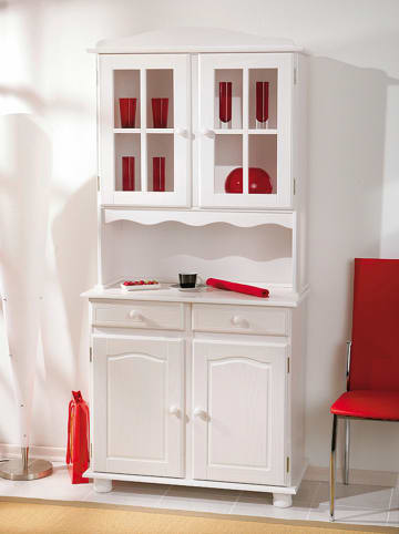 Inter Link Buffet "Valencia" in Weiß - (B)88 x (H)200 x (T)43 cm