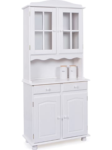 Inter Link Buffetkast "Valencia" wit - (B)88 x (H)200 x (D)43 cm