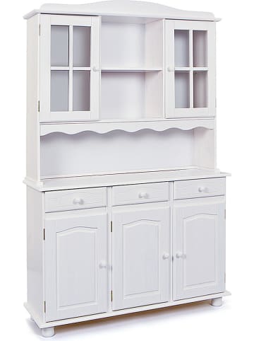 Inter Link Buffetkast "Siena" wit - (B)130 x (H)200 x (D)43 cm