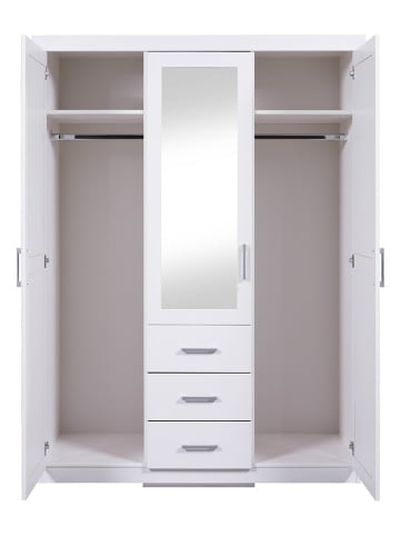 Inter Link Kledingkast "Geraldo" wit - (B)140 x (H)190 x (D)55 cm