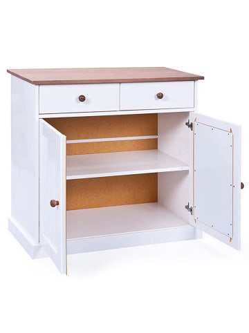 Inter Link Anrichte "Westerland" in Braun/ Weiß - (B)90 x (H)86 x (T)45 cm