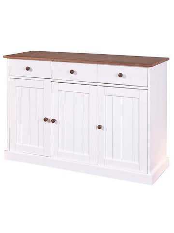 Inter Link Kast "Westerland" bruin/wit - (B)130 x (H)86 x (D)45 cm