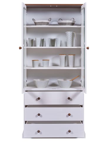 Inter Link Vitrine wit - (B)90 x (H)190 x (D)38,4 cm