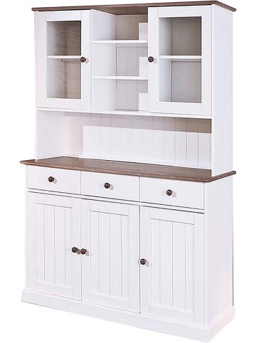Inter Link Buffet "Westerland" in Weiß/ Braun - (B)131 x (H)191 x (T)45 cm
