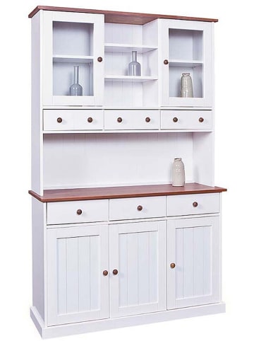 Inter Link Buffet "Westerland" in Weiß/ Braun - (B)131 x (H)205 x (T)45 cm