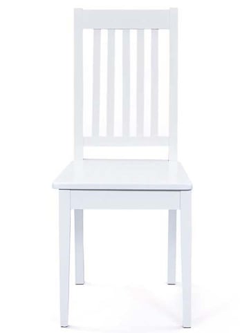 Inter Link 2-delige set: eetkamerstoelen "Westerland" wit - (B)42,5 x (H)95 x (D)50 cm