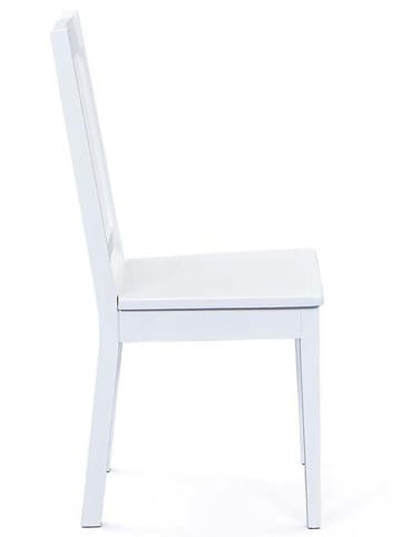 Inter Link 2-delige set: eetkamerstoelen "Westerland" wit - (B)42,5 x (H)95 x (D)50 cm