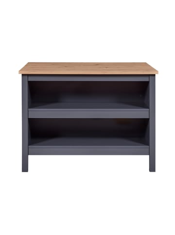 Inter Link Kücheninsel in Grau/ Natur - (B)124 x (H)91,5 x (T)75 cm