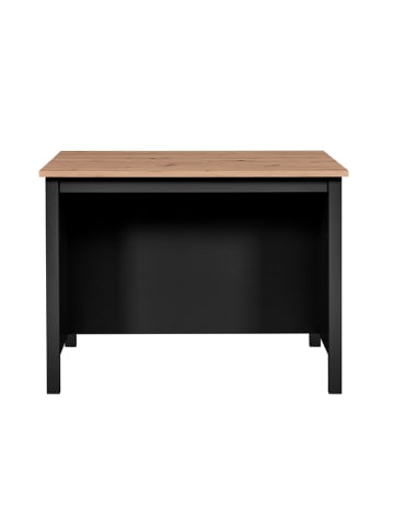 Inter Link Kücheninsel in Schwarz/ Natur - (B)124 x (H)91,5 x (T)75 cm