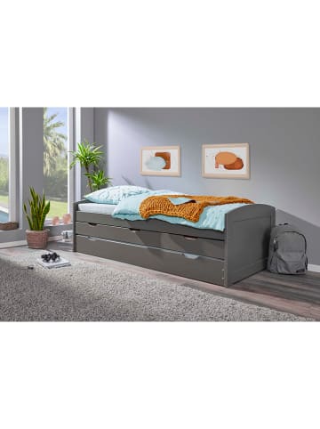 Inter Link Sofabed "Lena" grijs - (B)208 x (H)63 x (D)98 cm