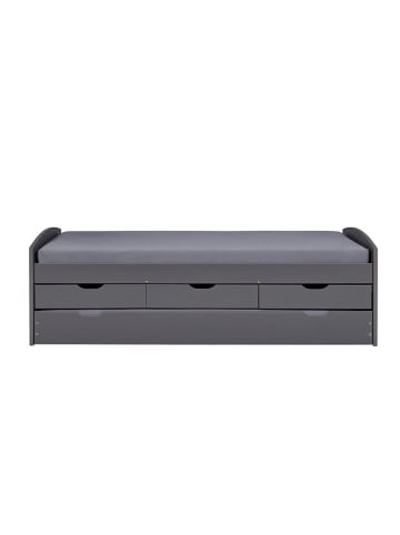 Inter Link Sofabed "Lena" grijs - (B)208 x (H)63 x (D)98 cm