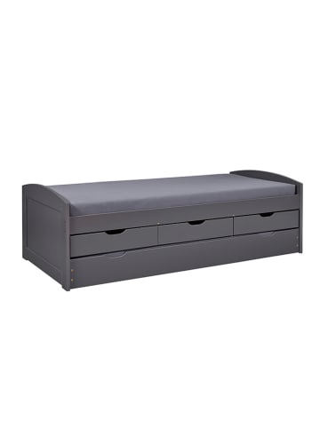 Inter Link Sofabed "Lena" grijs - (B)208 x (H)63 x (D)98 cm