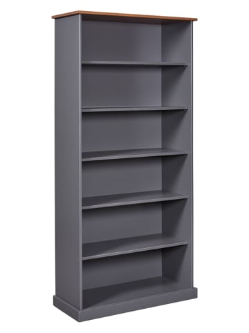 Inter Link Bücherregal in Grau - (B)90 x (H)190 x (T)38 cm