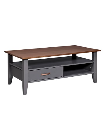 Inter Link Salontafel "Luzerna" grijs/bruin - (B)115 x (H)45 x (D)60 cm