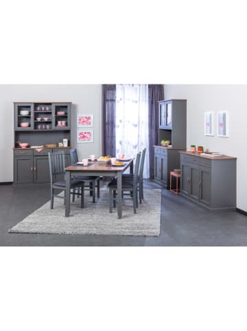 Inter Link 2-delige set: eetkamerstoelen "Luzerna" grijs - (B)42 x (H)94,5 x (D)47 cm