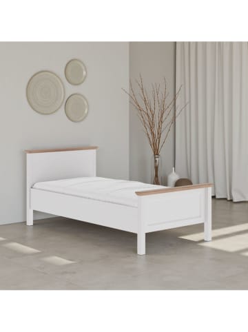 Inter Link Eenpersoonsbed "Maluno" wit - (L)200 x (B)90 cm