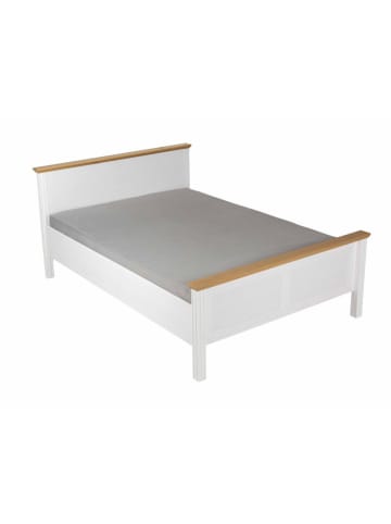 Inter Link Doppelbett "Maluno" in Weiß - (L)200 x (B)140 cm